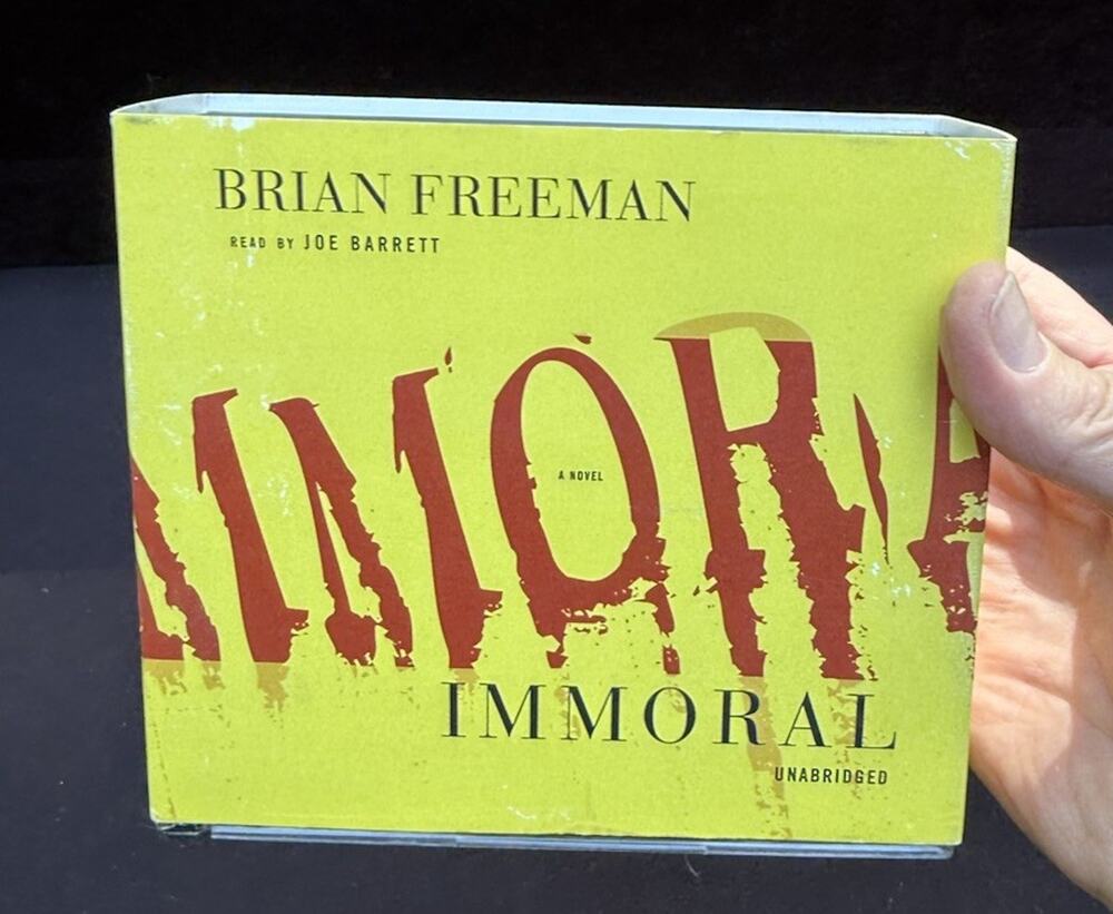 Immoral UNABRIDGED Audiobook CD By Brian Freeman, Tba EUC -B4